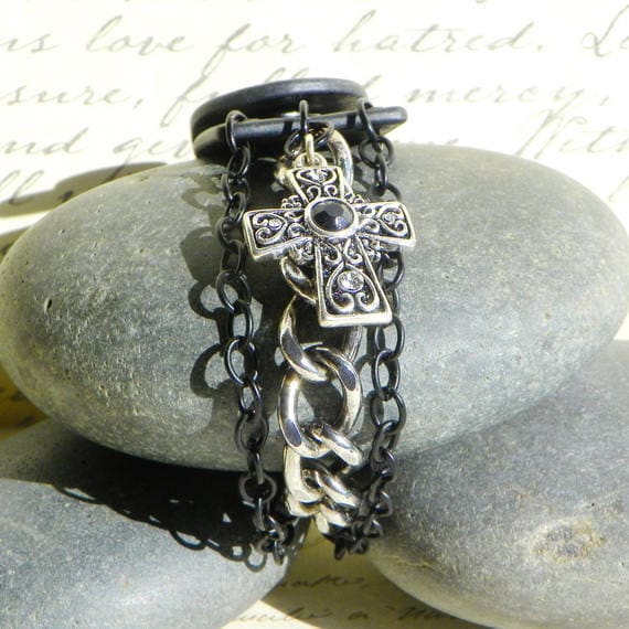 Glaube, Männlich Armband von PaperandBeadsbyAngie