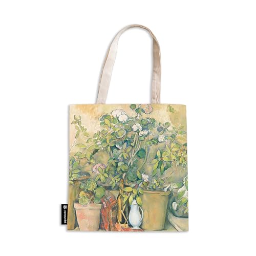 Cezanne’s Terracotta Pots and Flowers - Canvas Bag (Cezanne’s Terracotta Pots and Flowers) von Paperblanks