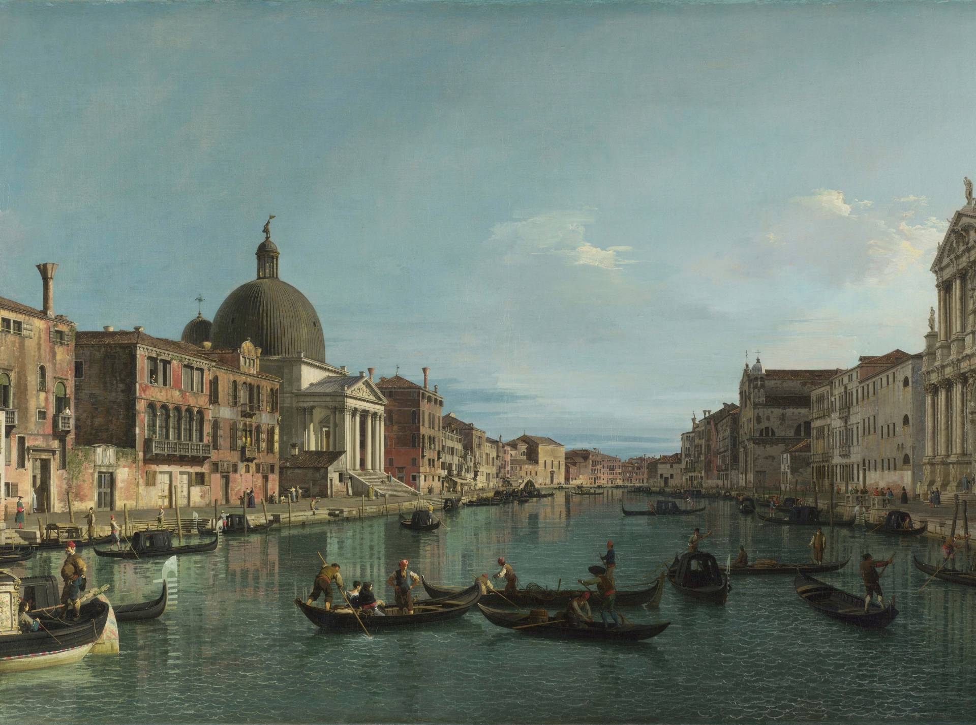 Papermoon Fototapete "ABSTRAKT DESIGN-ALTSTADT VENEDIG MALEREI" von Papermoon