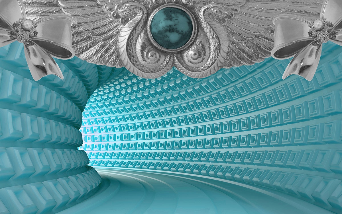 Papermoon Fototapete "Abstrakt 3D Effekt" von Papermoon