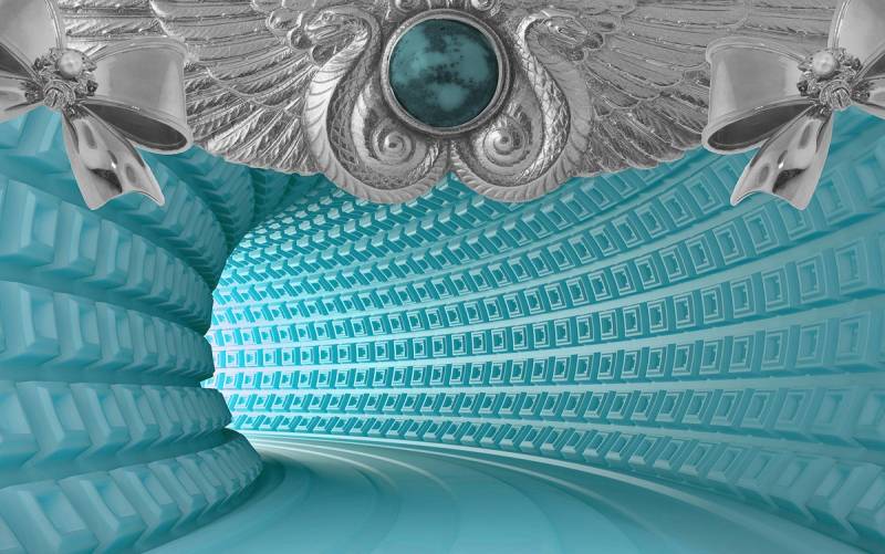 Papermoon Fototapete "Abstrakt 3D Effekt" von Papermoon