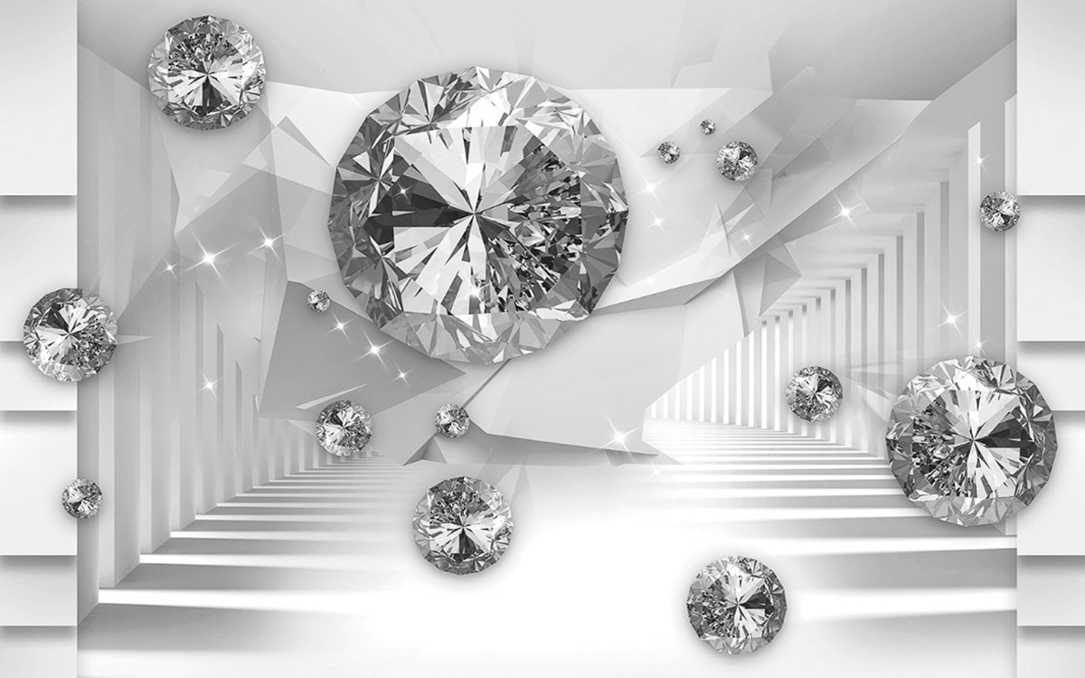 Papermoon Fototapete "Abstrakt 3D Effekt" von Papermoon