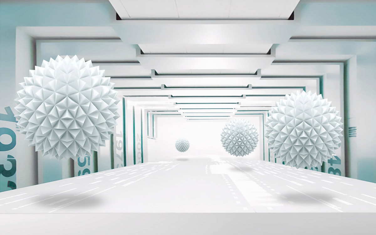 Papermoon Fototapete "Abstrakt 3D Effekt" von Papermoon