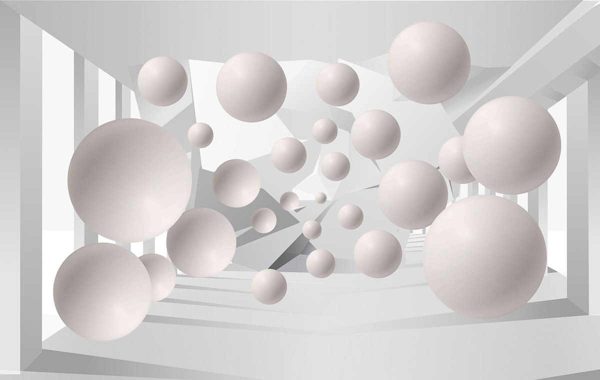 Papermoon Fototapete "Abstrakt 3D Effekt" von Papermoon