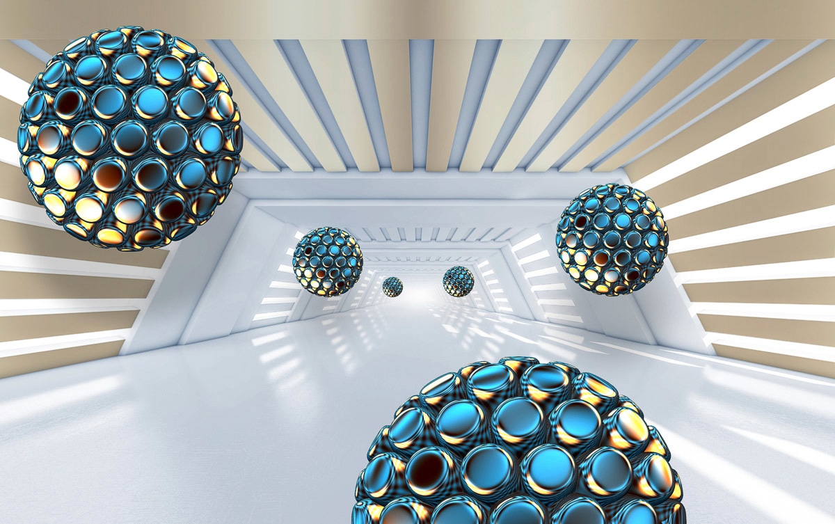 Papermoon Fototapete "Abstrakt 3D Effekt" von Papermoon