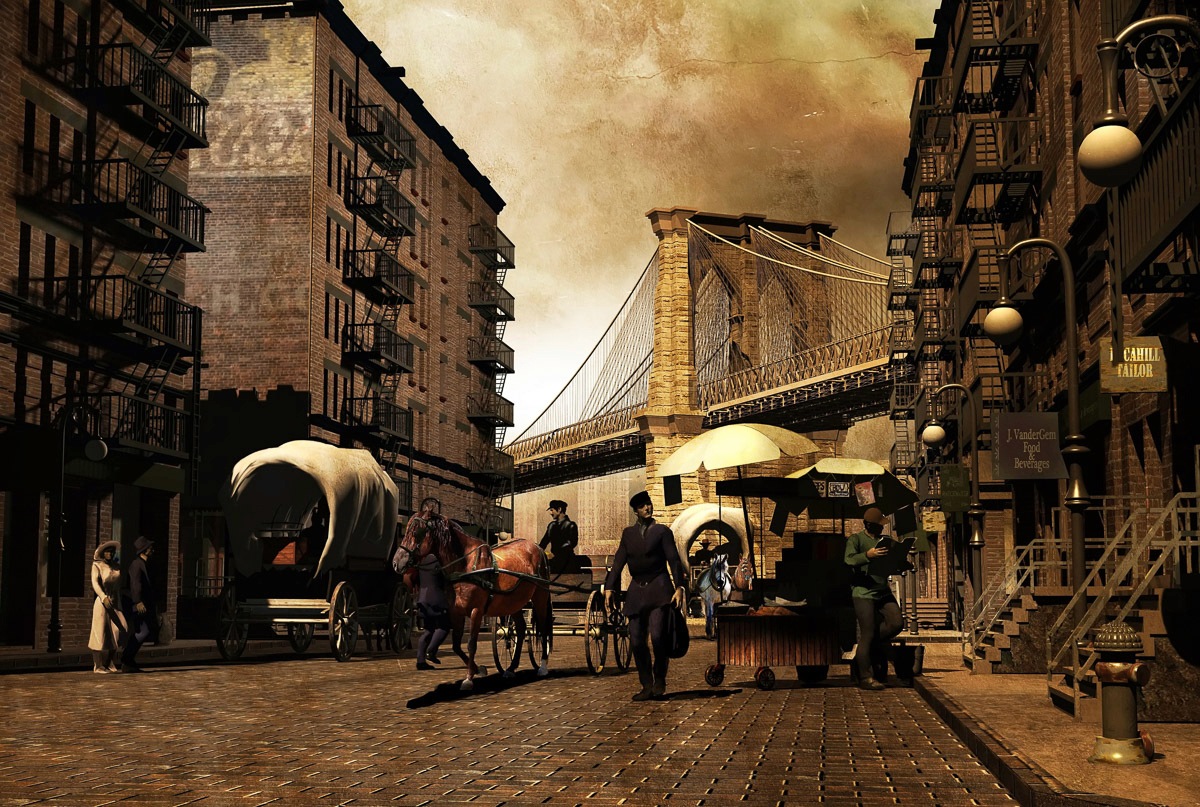 Papermoon Fototapete "Altes New York" von Papermoon