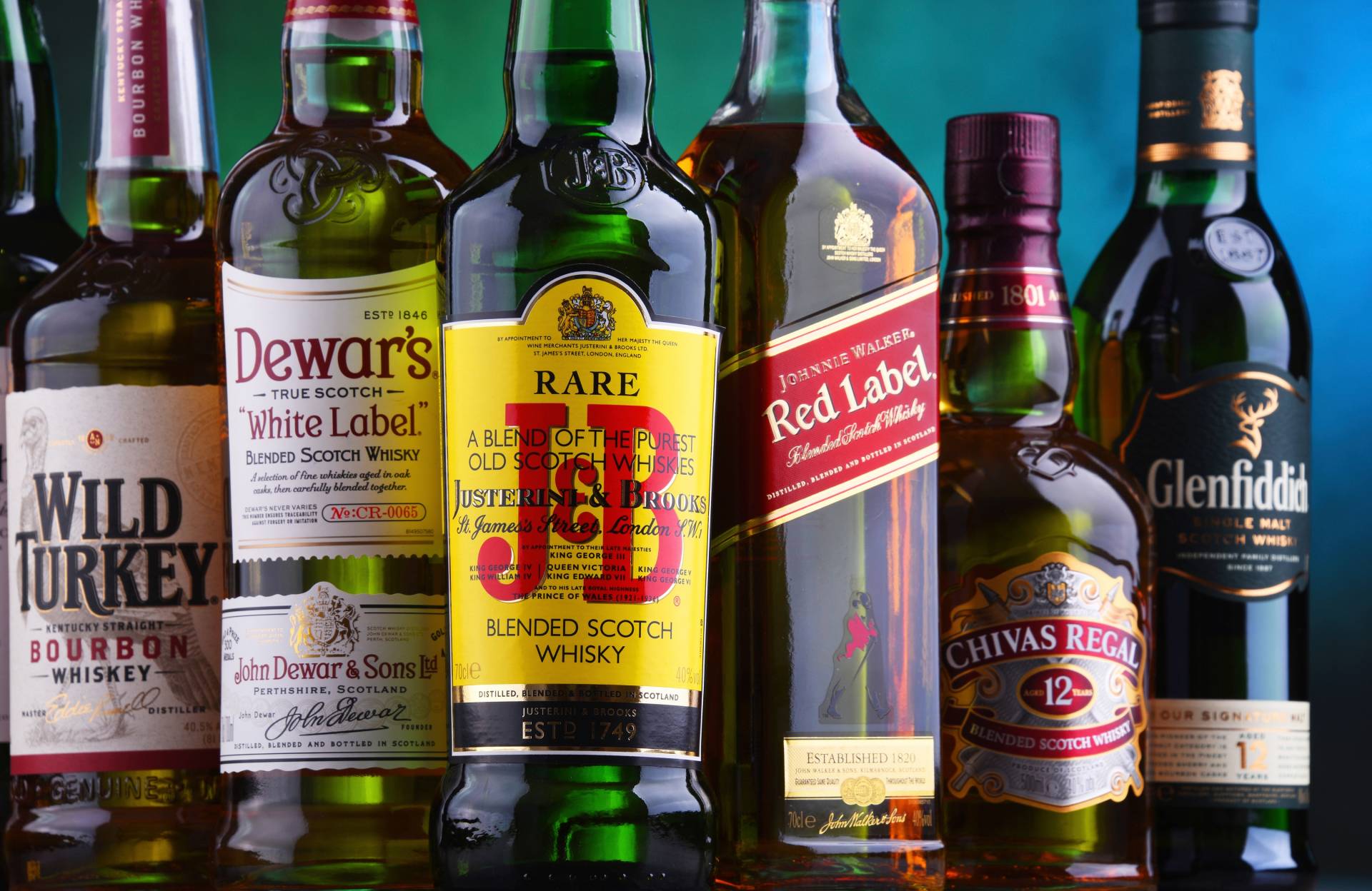 Papermoon Fototapete "BAR-VINTAGE RETRO BISTRO PUB STEINWAND ALKOHOL FLASCHEN" von Papermoon