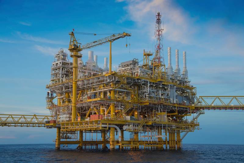 Papermoon Fototapete "BOHRPLATTFORM-OFFSHORE" von Papermoon