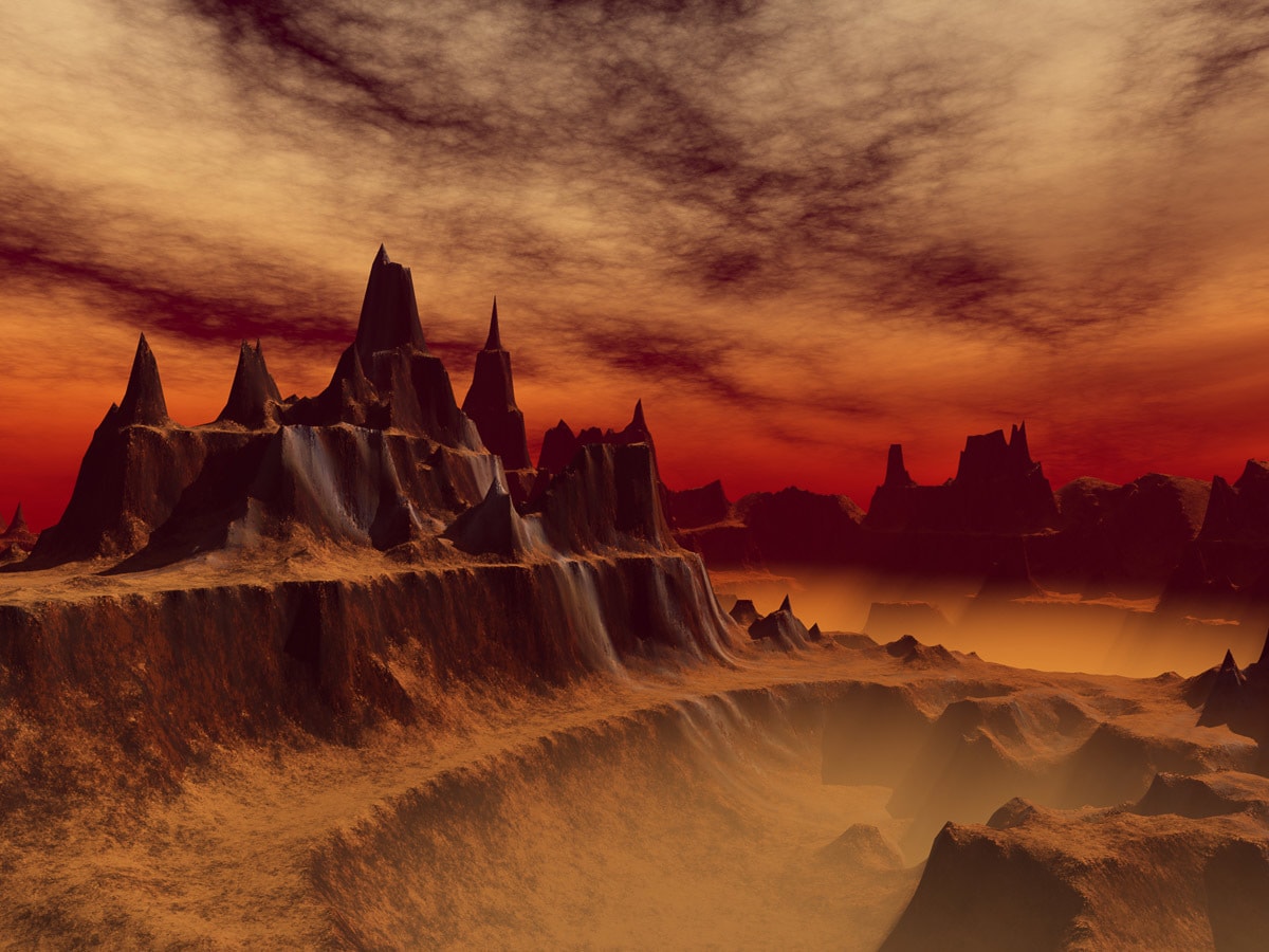 Papermoon Fototapete "Fantasielandschaft" von Papermoon