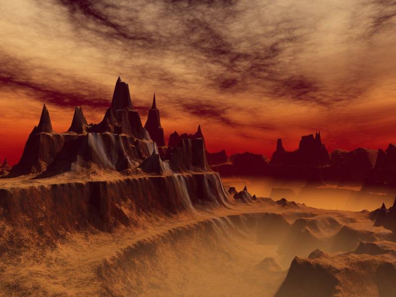 Papermoon Fototapete "Fantasielandschaft" von Papermoon