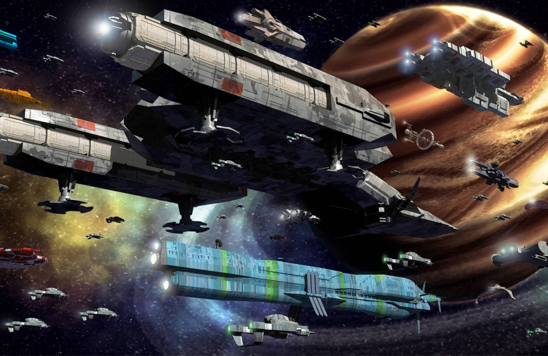 Papermoon Fototapete "GALAXIE-WELTALL UNIVERSUM PLANETEN SOLAR SYSTEM STERNE" von Papermoon