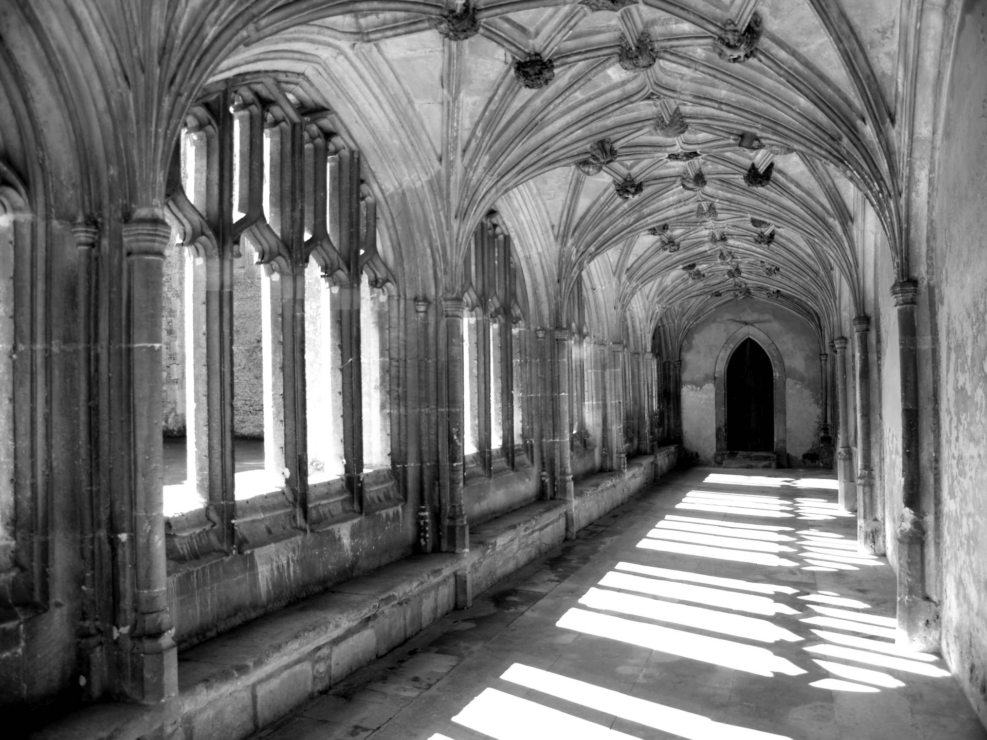 Papermoon Fototapete "Gebäude Schwarz & Weiß" von Papermoon