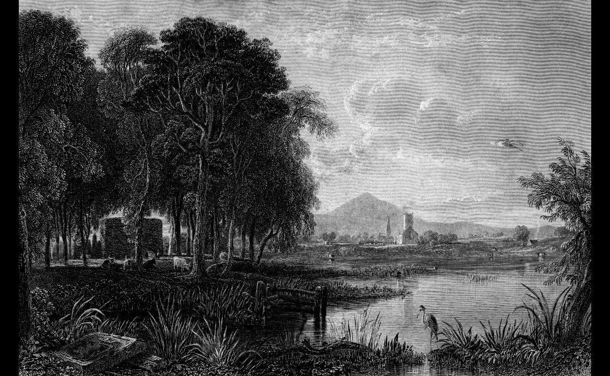 Papermoon Fototapete "Gemälde Schwarz & Weiß" von Papermoon