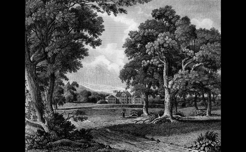 Papermoon Fototapete "Gemälde Schwarz & Weiß" von Papermoon