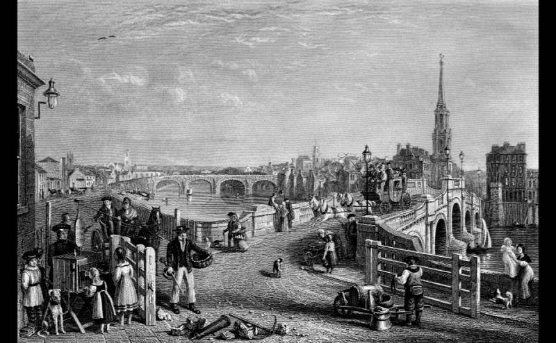 Papermoon Fototapete "Gemälde Schwarz & Weiß" von Papermoon