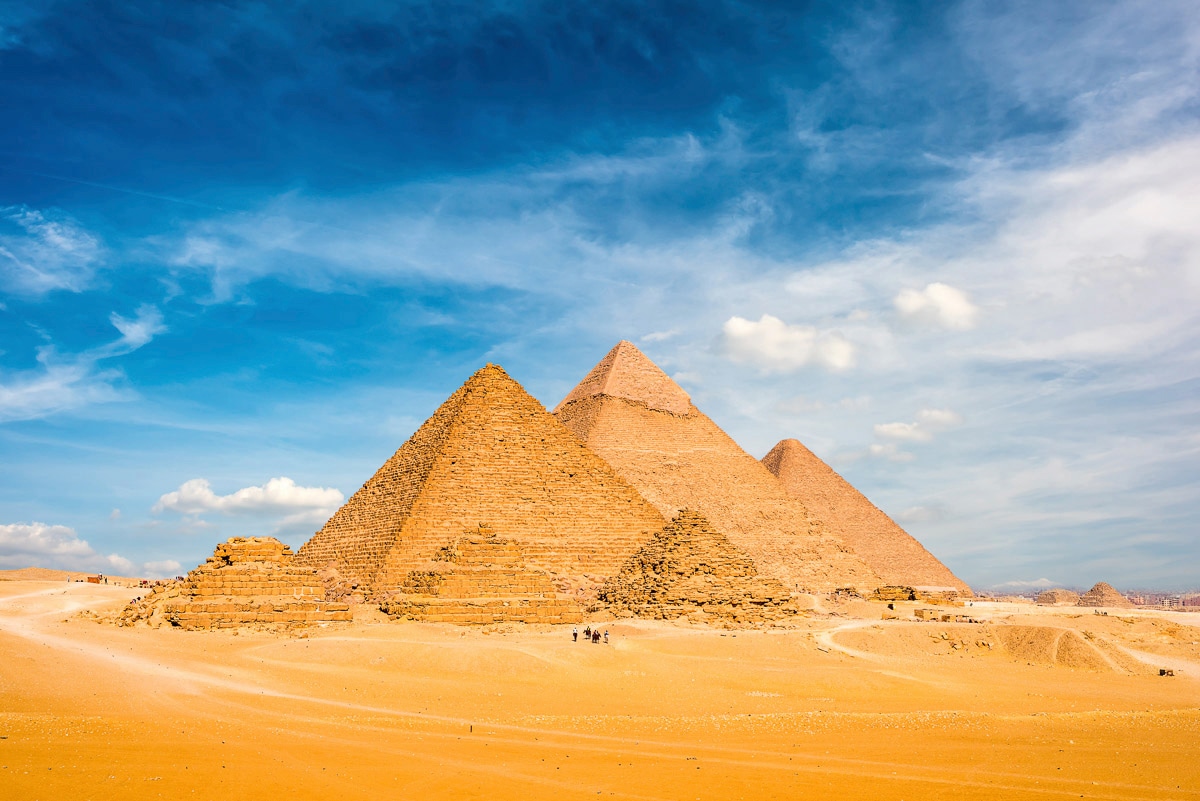Papermoon Fototapete "Große Pyramiden in Gizeh" von Papermoon