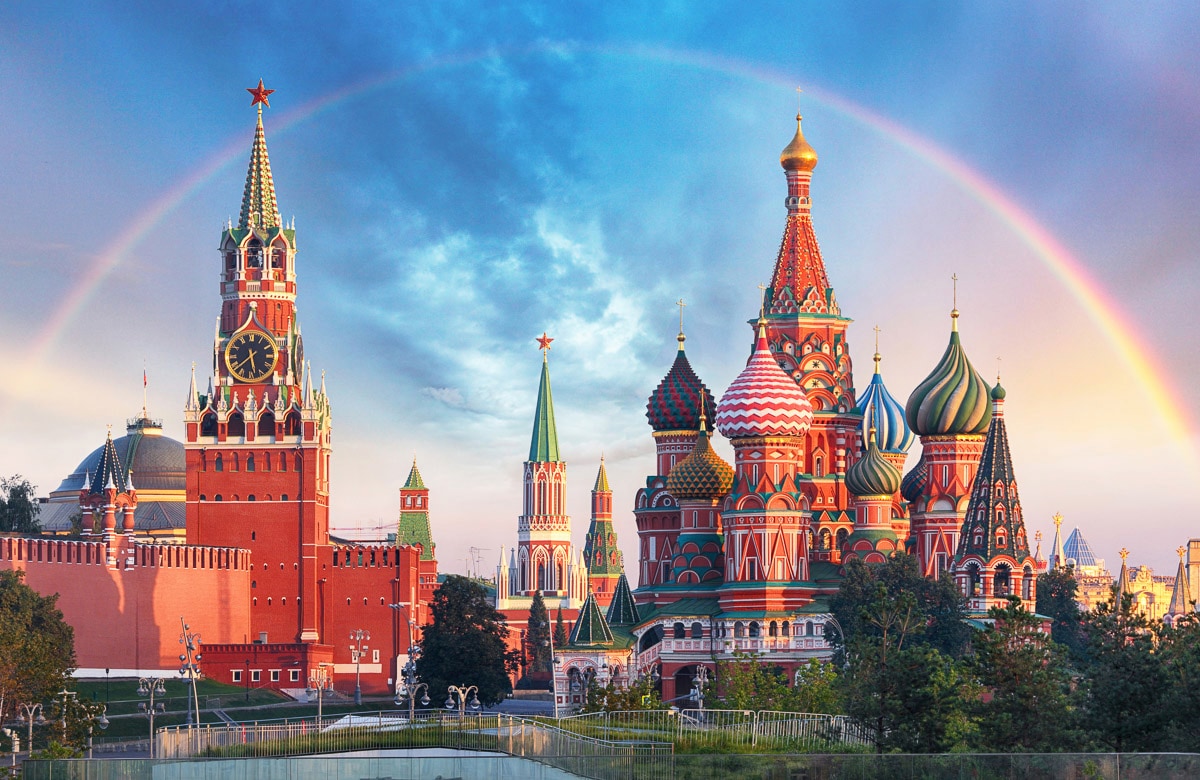 Papermoon Fototapete "KREML-MOSKAU BASILIUS KATHEDRALE ROTER PLATZ STADT XXL" von Papermoon