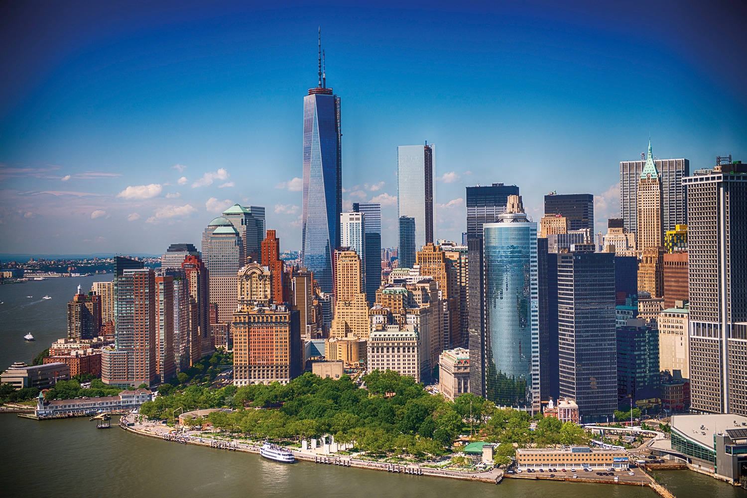 Papermoon Fototapete "Lower Manhattan Skyline" von Papermoon