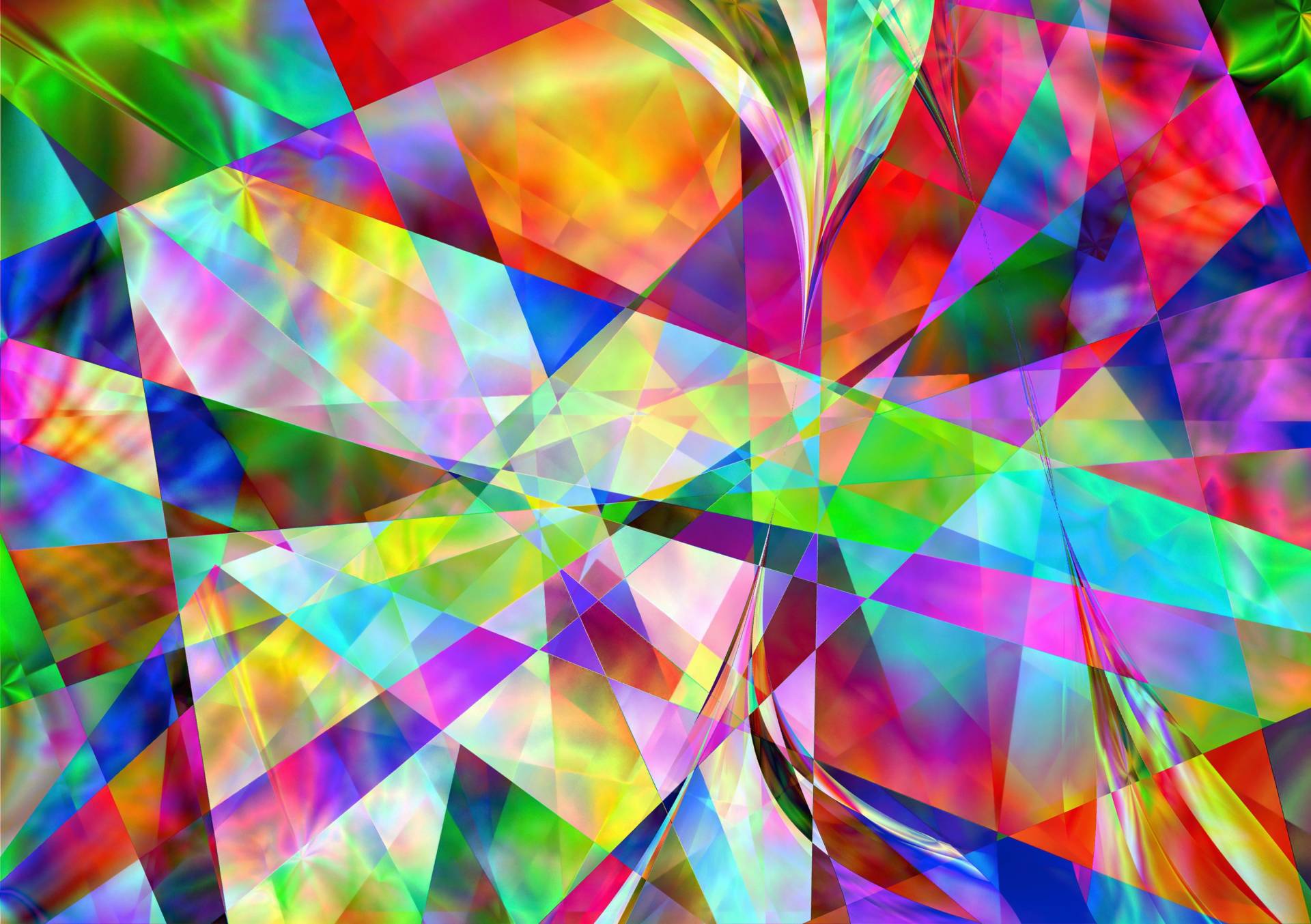 Papermoon Fototapete "MODERNE KUNST-ABSTRAKT MALEREI 3D GEOMETRISCH ART DEKO" von Papermoon