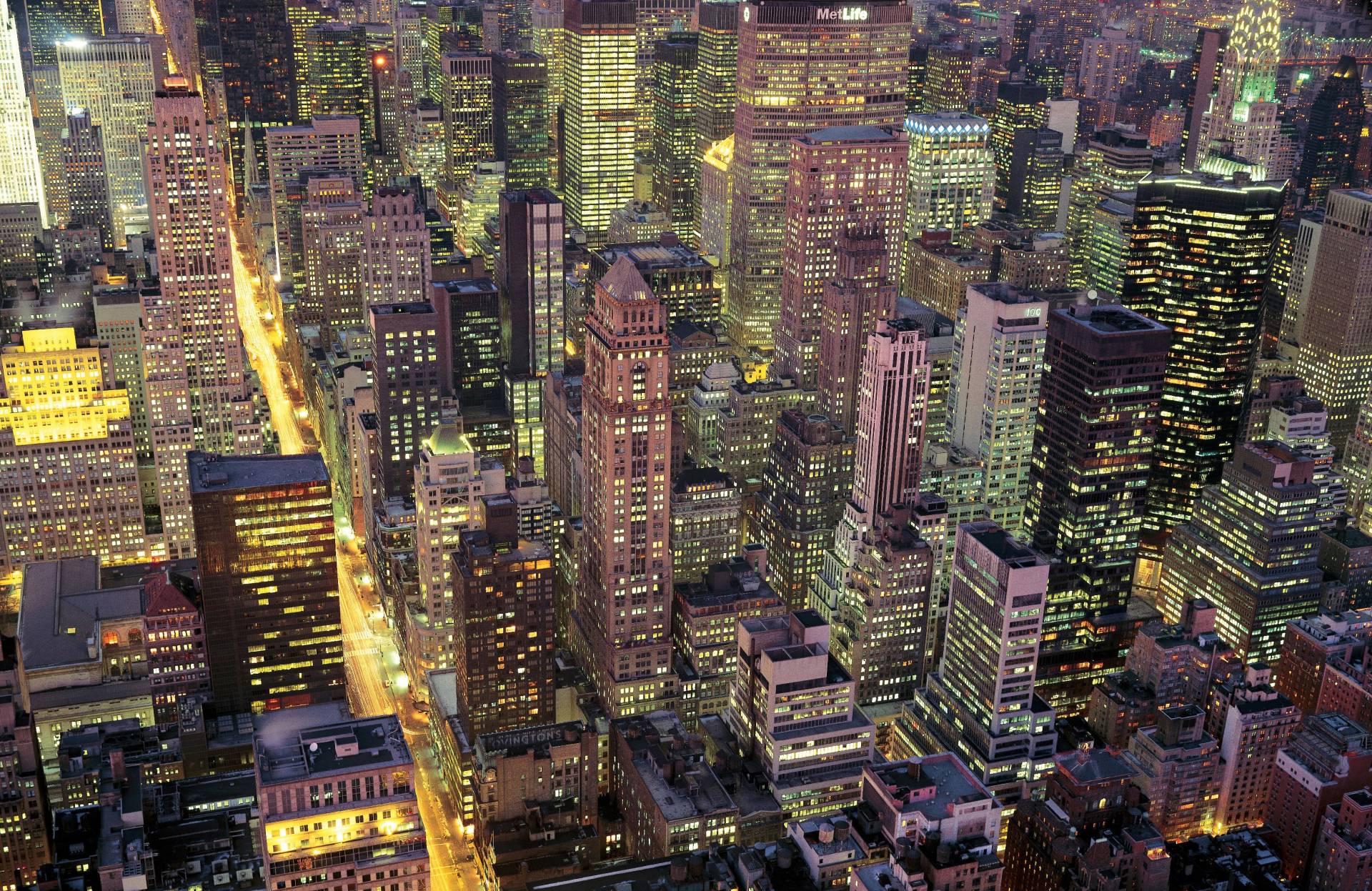 Papermoon Fototapete "NEW YORK-BRODWAY MANHATTAN SKYLINE TIMES SQUARE" von Papermoon