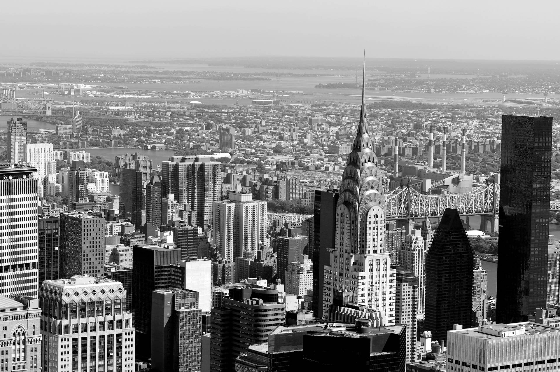 Papermoon Fototapete "New York Schwarz & Weiß" von Papermoon