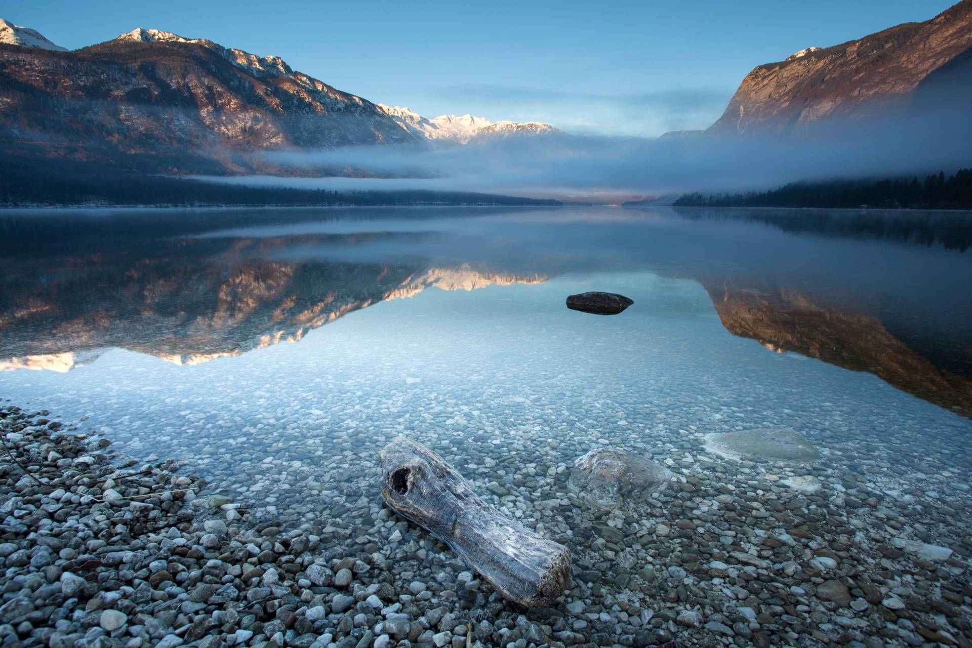 Papermoon Fototapete "Photo-Art BOR, BOHINJS RUHIGKEIT" von Papermoon