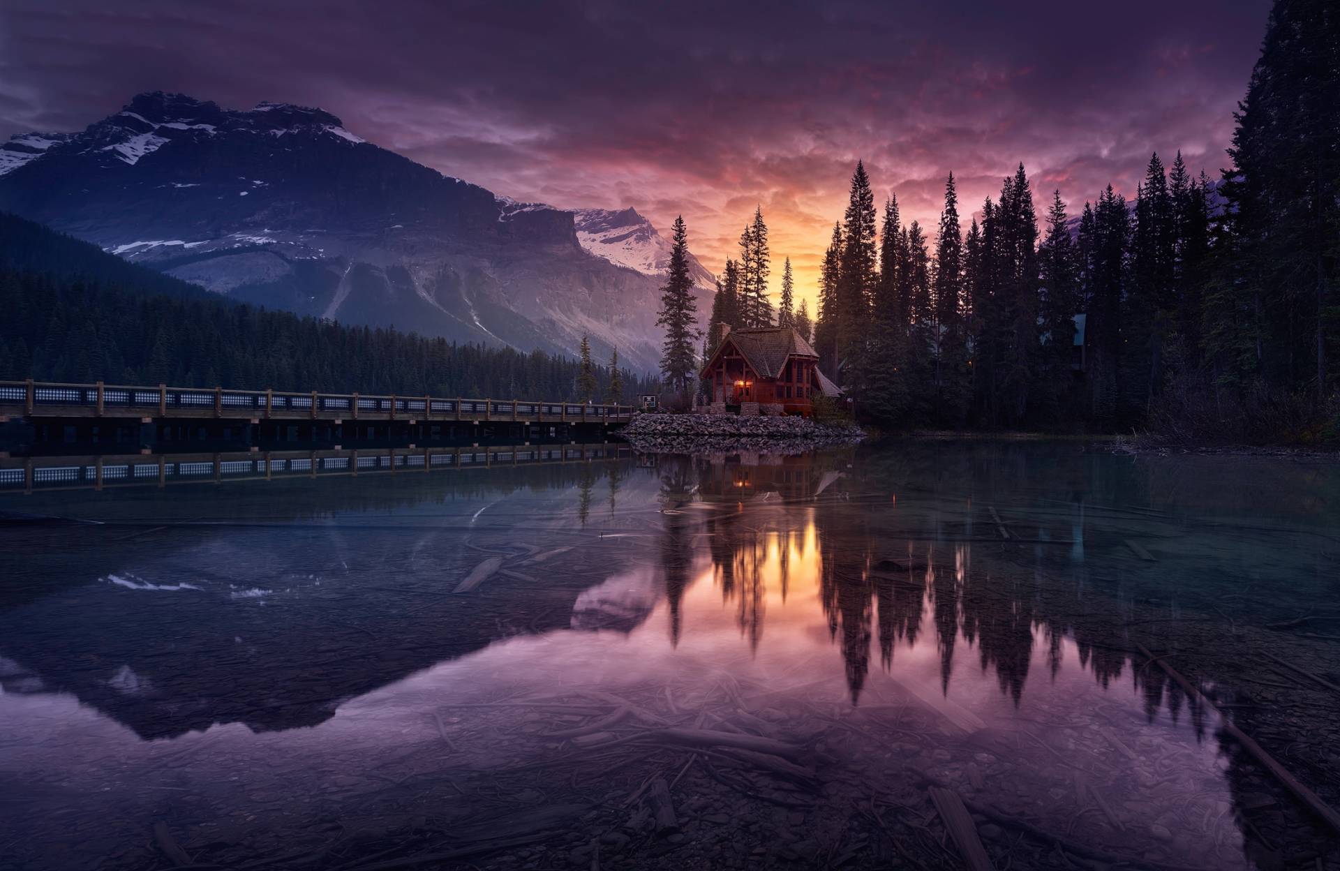 Papermoon Fototapete "Photo-Art JESUS M GARCIA, SONNENBREMSE DES SEES" von Papermoon