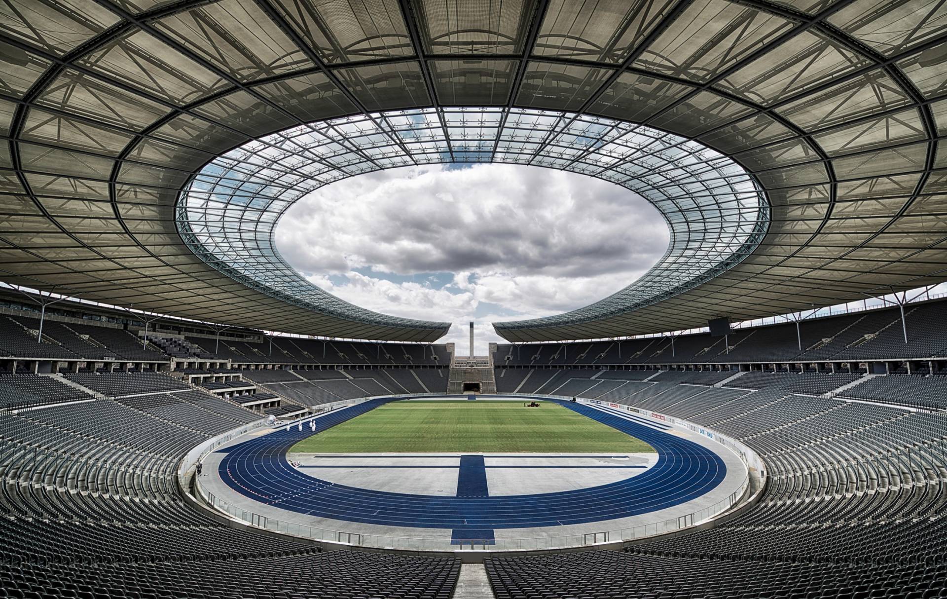 Papermoon Fototapete "Photo-Art MASSIMO CUOMO, OLYMPIASTADION, BERLIN" von Papermoon