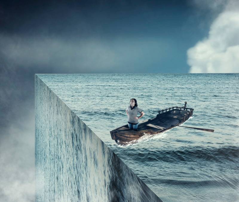 Papermoon Fototapete "Rand des Ozeans" von Papermoon