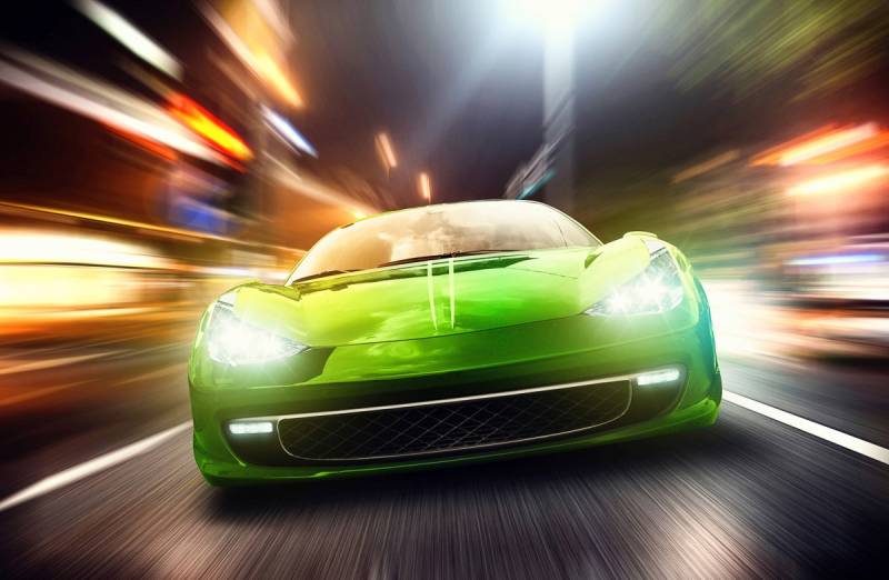 Papermoon Fototapete "Rennauto" von Papermoon