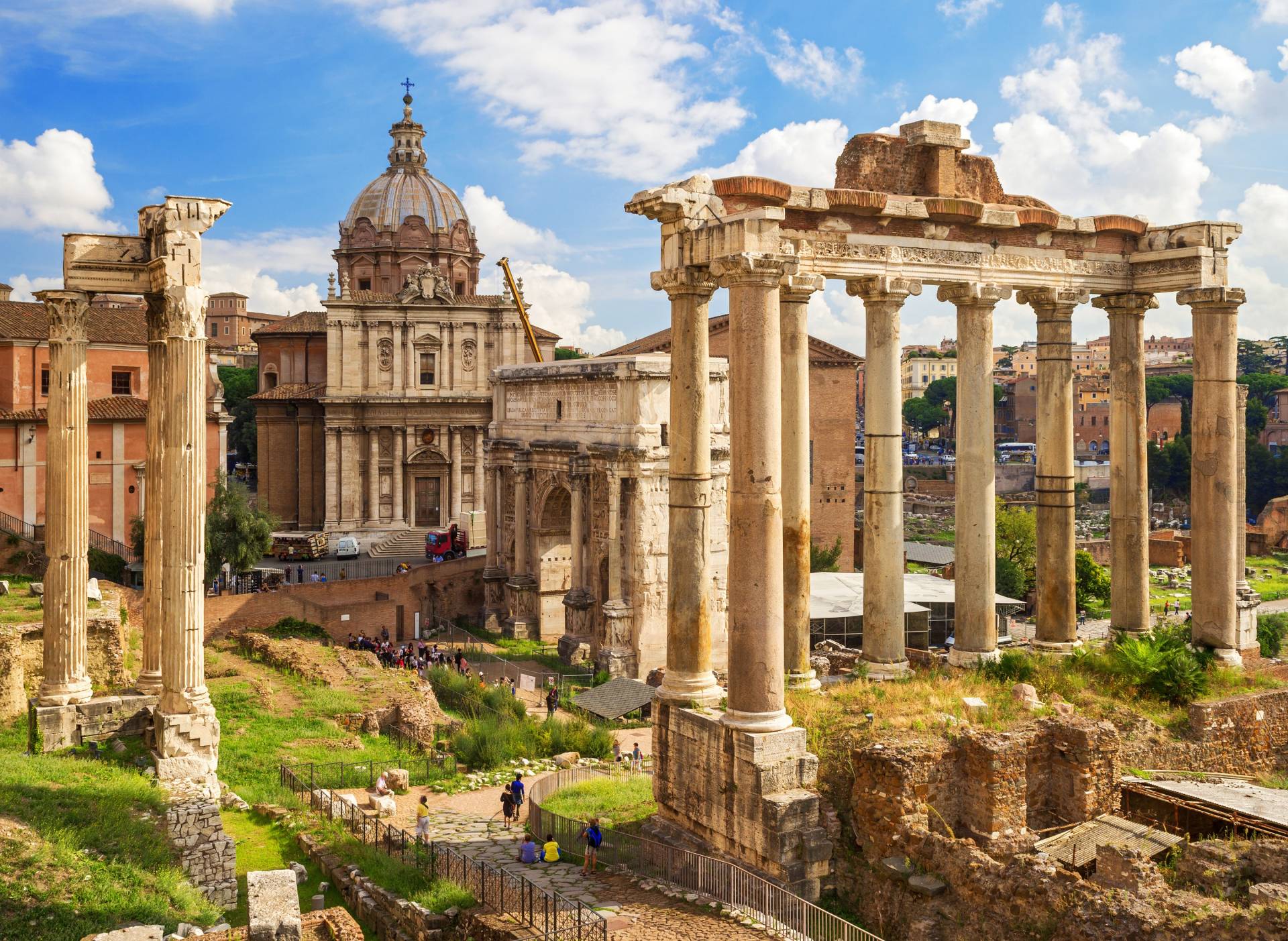 Papermoon Fototapete "Roman Forum Rome" von Papermoon