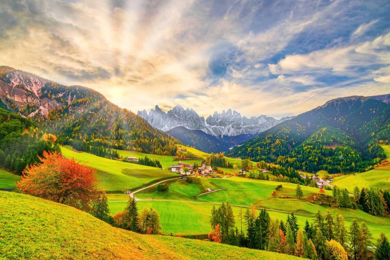 Papermoon Fototapete "SANTA MADDALENA-BERG DORF DOLOMITEN WIESE BLUMEN ALPEN" Papermoon Fototapete "SANTA MADDALENA-BERG DORF DOLOMITEN WIESE BLUMEN ALPEN" von Papermoon