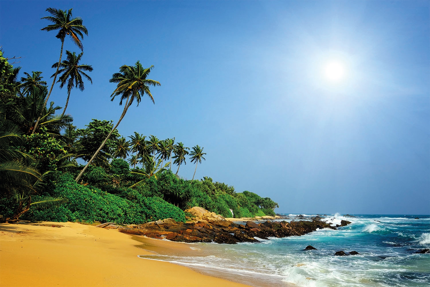 Papermoon Fototapete "Sri Lanka Tropical Beach" von Papermoon