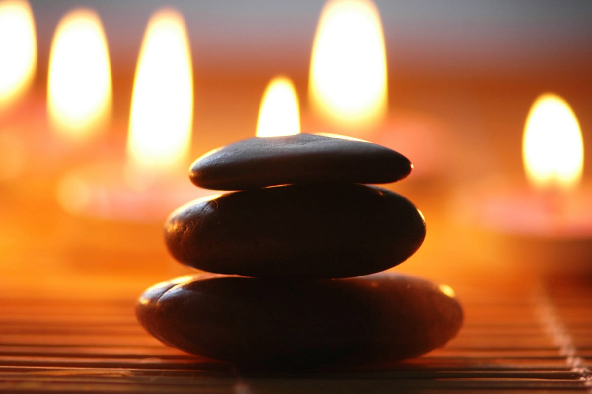 Papermoon Fototapete "Steine Wellness" von Papermoon