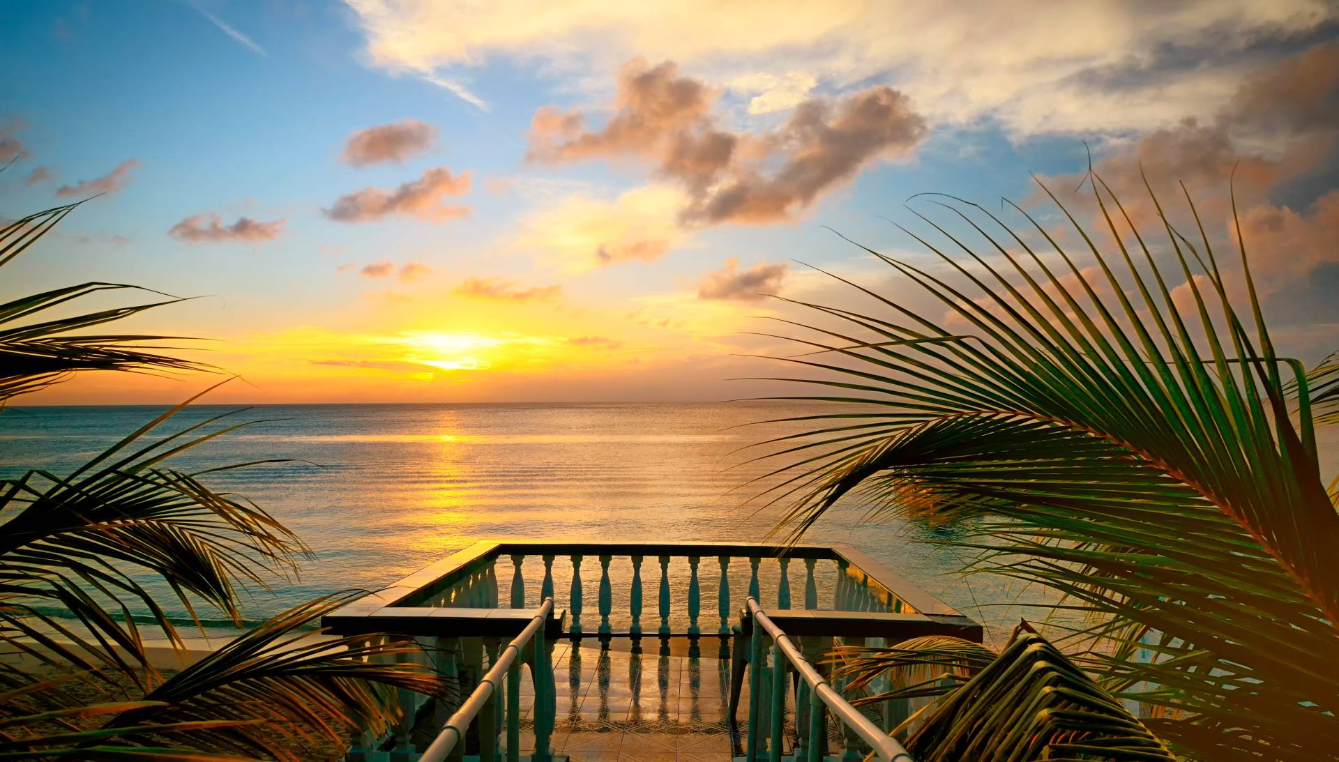 Papermoon Fototapete "Terrace View" glatt von Papermoon