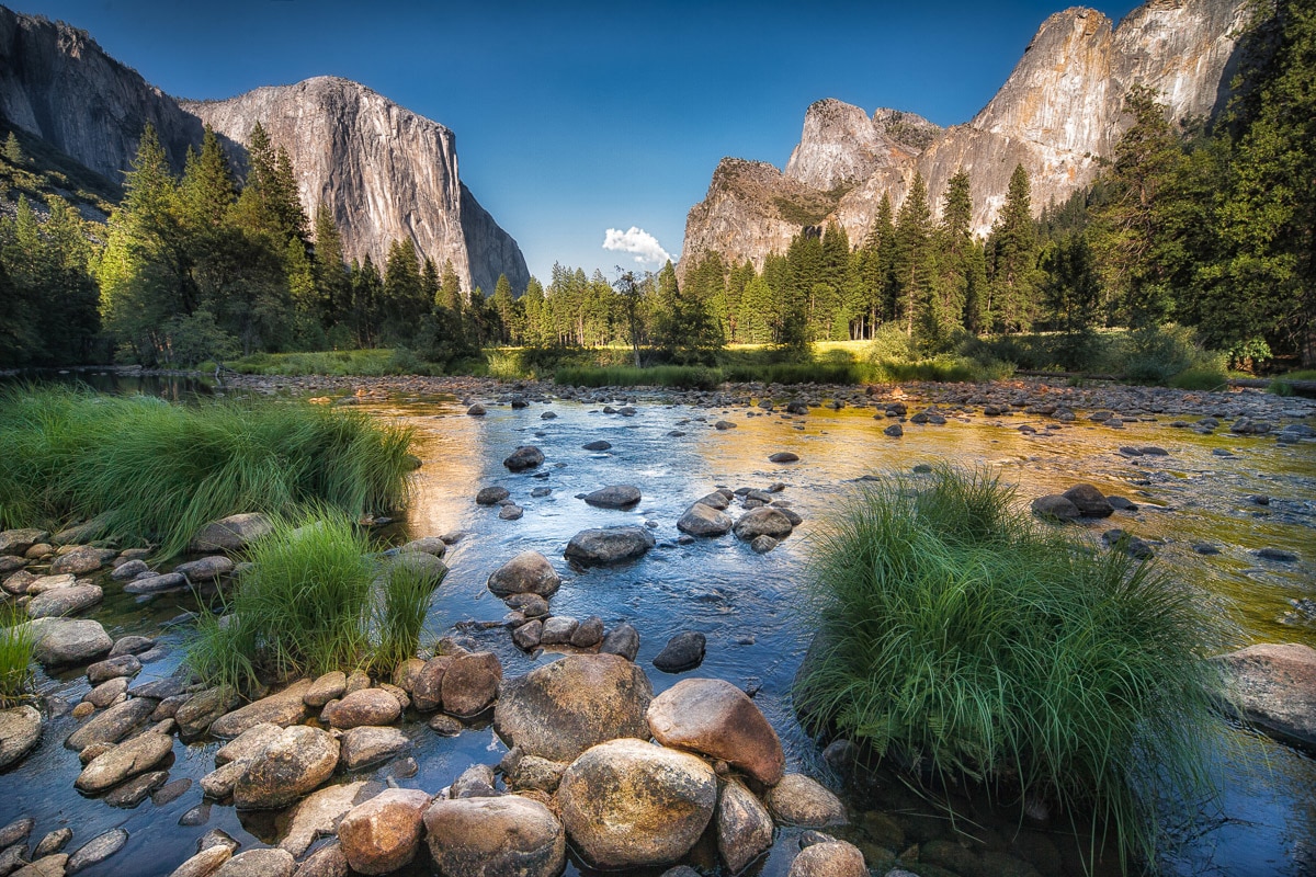 Papermoon Fototapete "Yosemite Rive Reflexion" von Papermoon