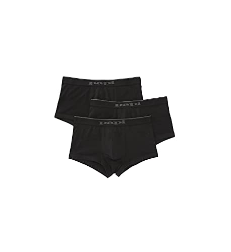 papi Herren Stilvolle brasilianische Solid und Print Trunks (3er Pack Herren Unterwäsche), Schwarz/Schwarz/Schwarz, Medium von Papi