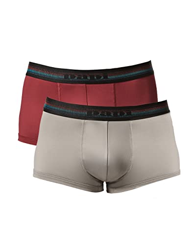 papi UMPA107 Microflex Performance Trunks, 2 Stück, Gemeißelter Stein/Rübenrot, Large von Papi