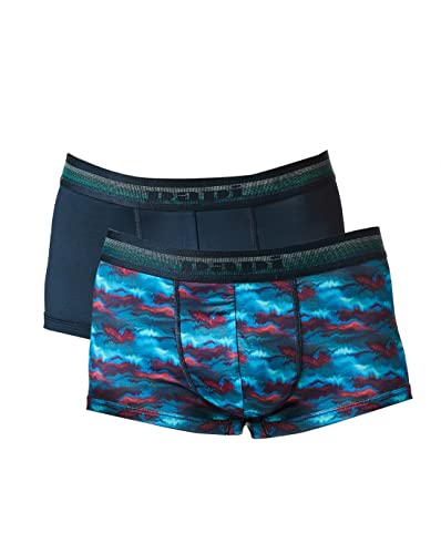 papi 2er-Pack brasilianische Trunk (Skydiver/Pageant Blue, Small) – UMPA107 von Papi