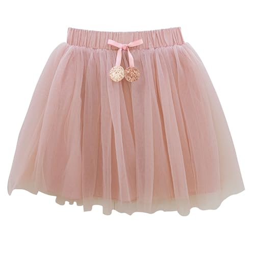 Papierdrachen Tüll Rock mit Glitzer – Prinzessin rosa – Verstellbarer Bund - 3-6 Jahre - Größe 98-116 – Verkleidung - Kinderkostüm - Karneval - Fastnacht - Fasching von Papierdrachen