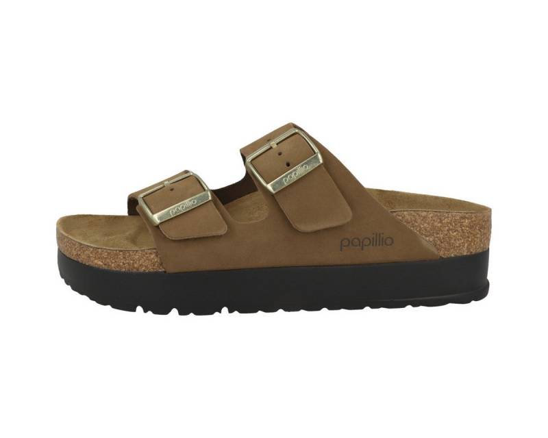 Papillio by BIRKENSTOCK Arizona Flex Platform Nubukleder schmal Damen Sandale Sandaletten, Sommerschuhe, Badeschuhe, Riemchen, Schlappen von Papillio by BIRKENSTOCK