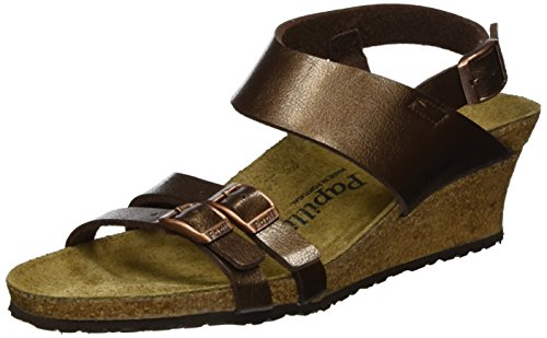 Papillio Ellen Birko-Flor, Damen Riemchensandalen, Braun (Graceful Toffee), 36 EU von Papillio