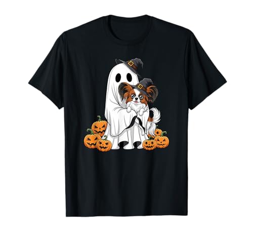 Lustiger Geist Papillon Kürbis Halloween Kinder Herren Damen T-Shirt von Papillon Lovers Cute Halloween Outfit for Boy Girl