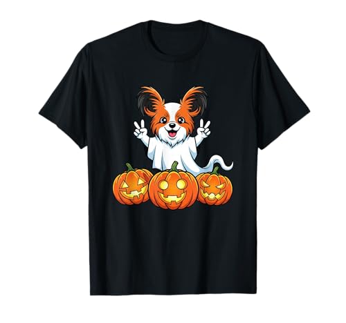 Lustiger Papillon Geist Kürbis Boo Halloween Kinder Herren Damen T-Shirt Lustiger Papillon Geist Kürbis Boo Halloween Kinder Herren Damen T-Shirt von Papillon Lovers Halloween Ghost Pumpkin Outfits