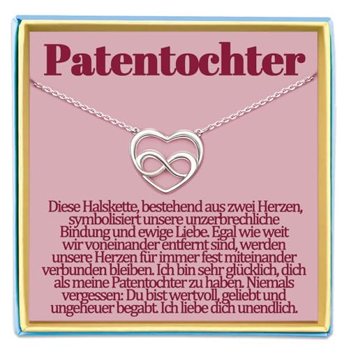 Patentochter Kette Geschenke von Patentante oder Patenonkel für Patentochter GeschenkGeburtstag Halskette Geschenkideen Muttertag Muttertagsgeschenke Geburtstagesgeschenke Schmuck Damen Frauen von Temulnee