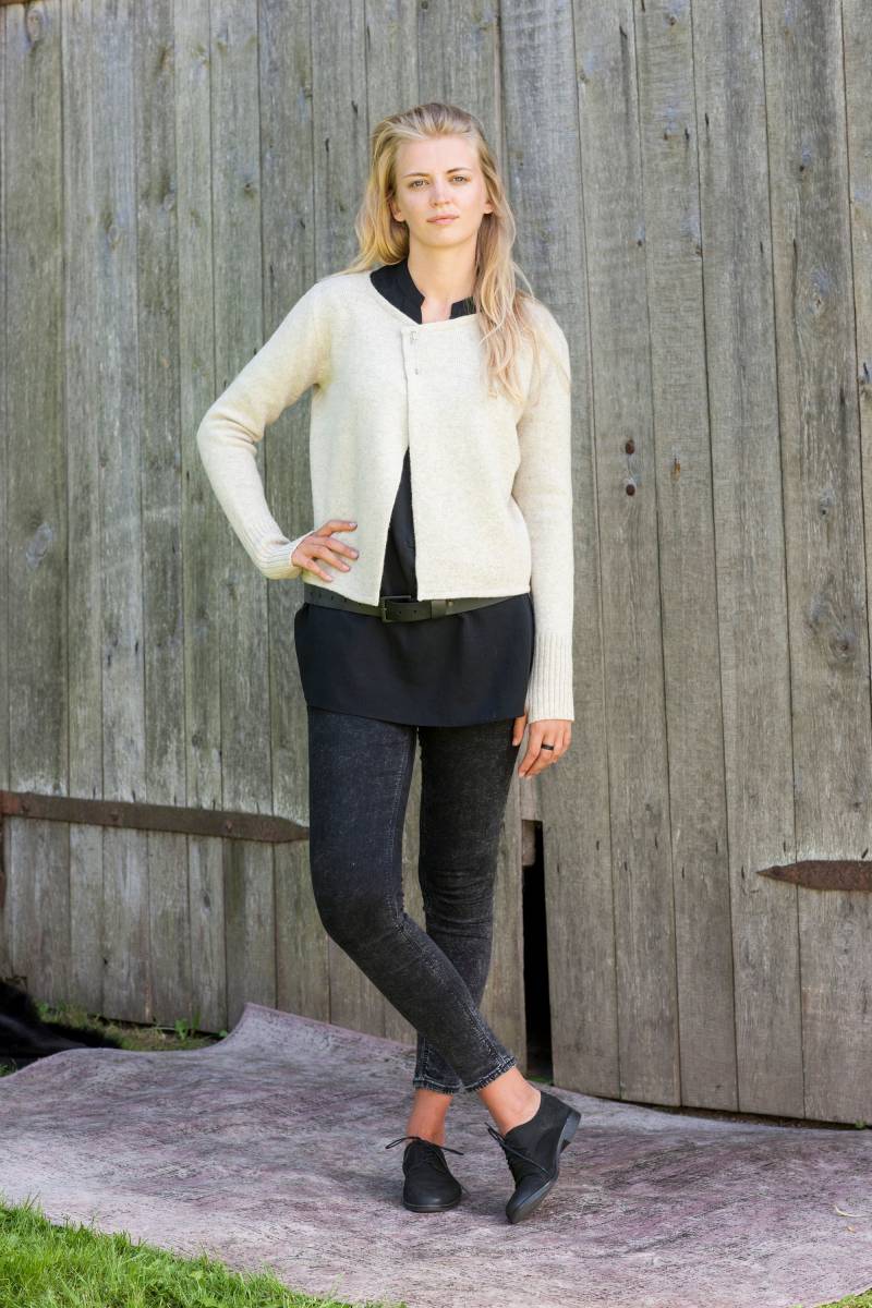 Handgefertigte Woll-Wickel-Strickjacke, Strickjacke Aus Natürlicher Wolle, Bio-Wolle, Weicher Wollpullover, Warmer Winterpullover von PappusStore