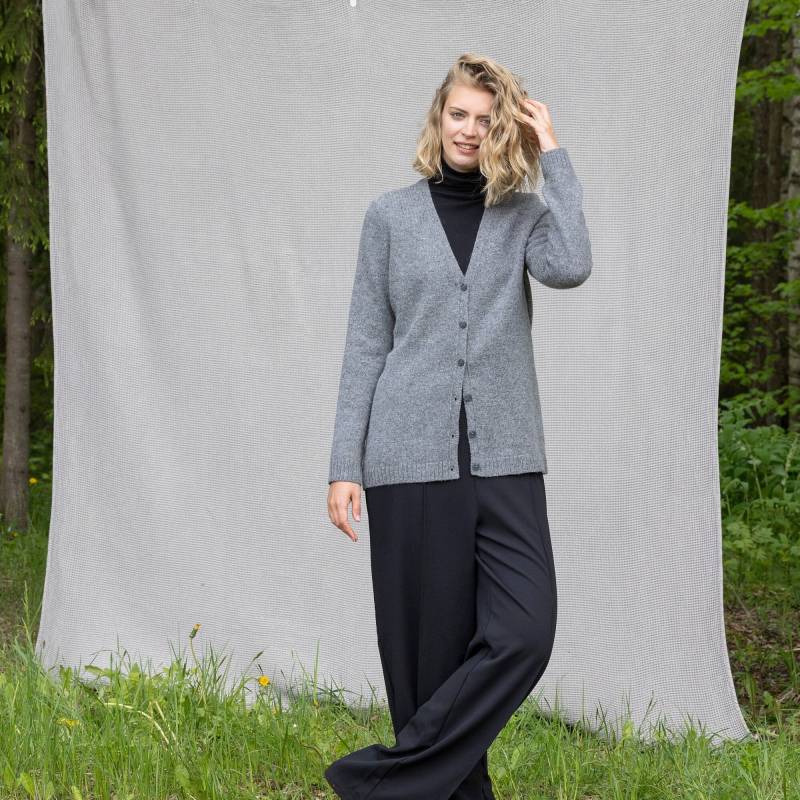 Maskuline Woll-strickjacke, V-Ausschnitt-strickjacke, Entspannte Passform Wollpullover, Winter Button-Down-Winterpullover, Bio-Woll-strickjacke von PappusStore