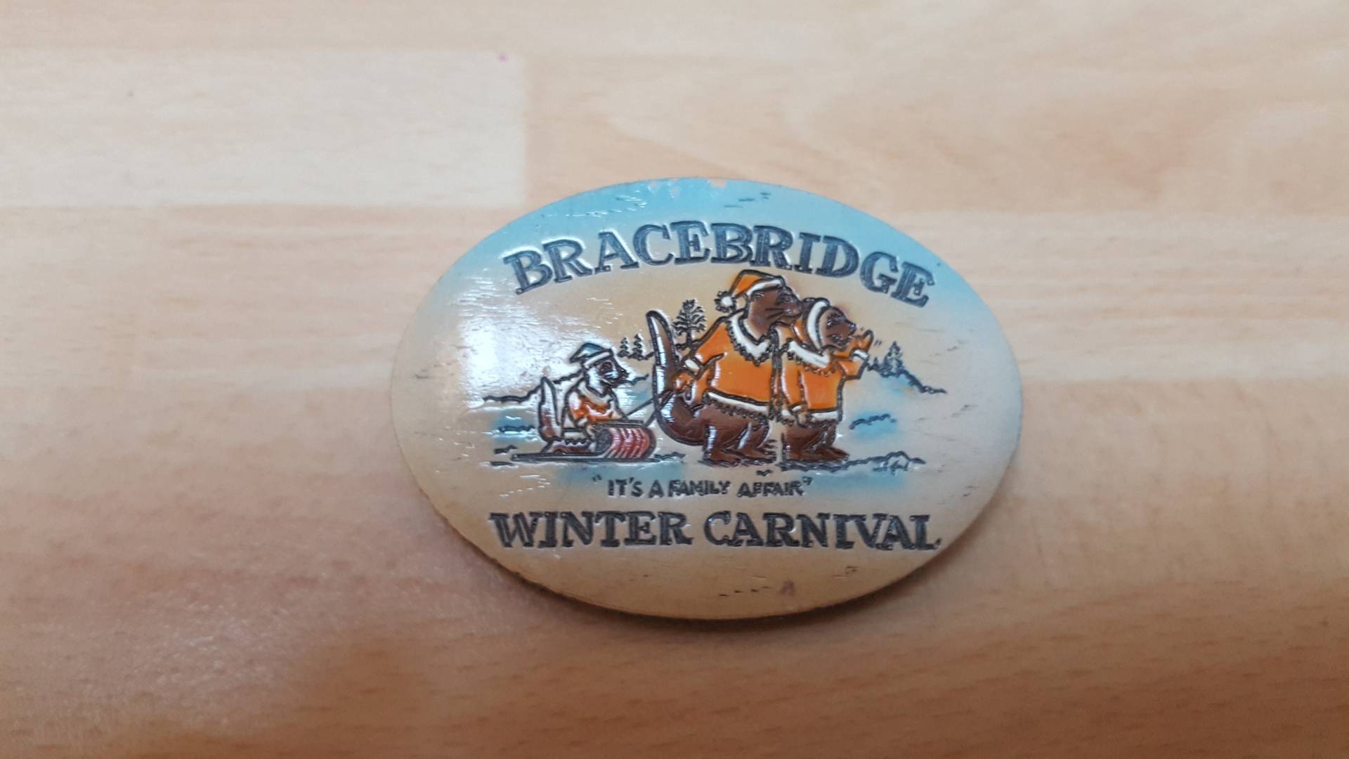 Vintage Antik Bracebridge Winter Karneval Abzeichen Brosche - Interessante Kanada Vintage Antik Bracebridge Winter Karneval Abzeichen Brosche - Interessante Kanada von PappysGang