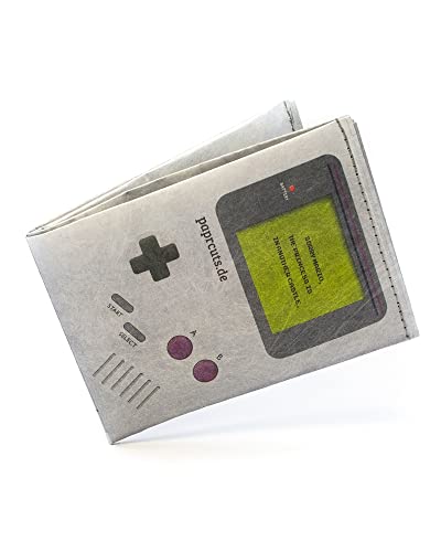 Paprcuts RFID Portemonnaie Game Boy | Geldbeutel Für 12 Karten, Scheine & Münzen | 100% Vegan | Wasserabweisend, Stabil & Reißfest | Unisex von Paprcuts