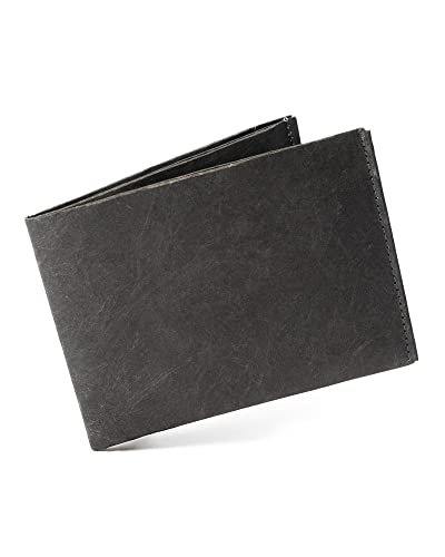Paprcuts RFID Portemonnaie Just Black | Geldbeutel Für 12 Karten, Scheine & Münzen | 100% Vegan | Wasserabweisend, Stabil & Reißfest | Unisex von Paprcuts